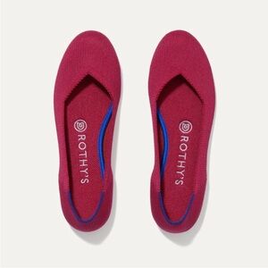Rothy's The Flat in Scarlet Red Round Toe